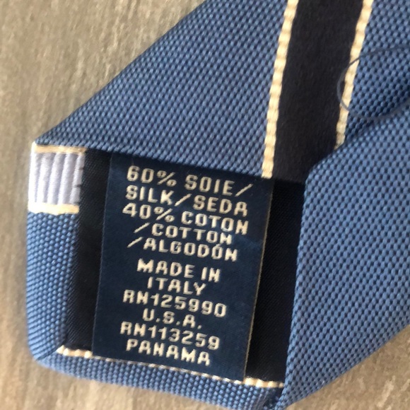 Faconnable silk/cotton tie - Picture 4 of 5